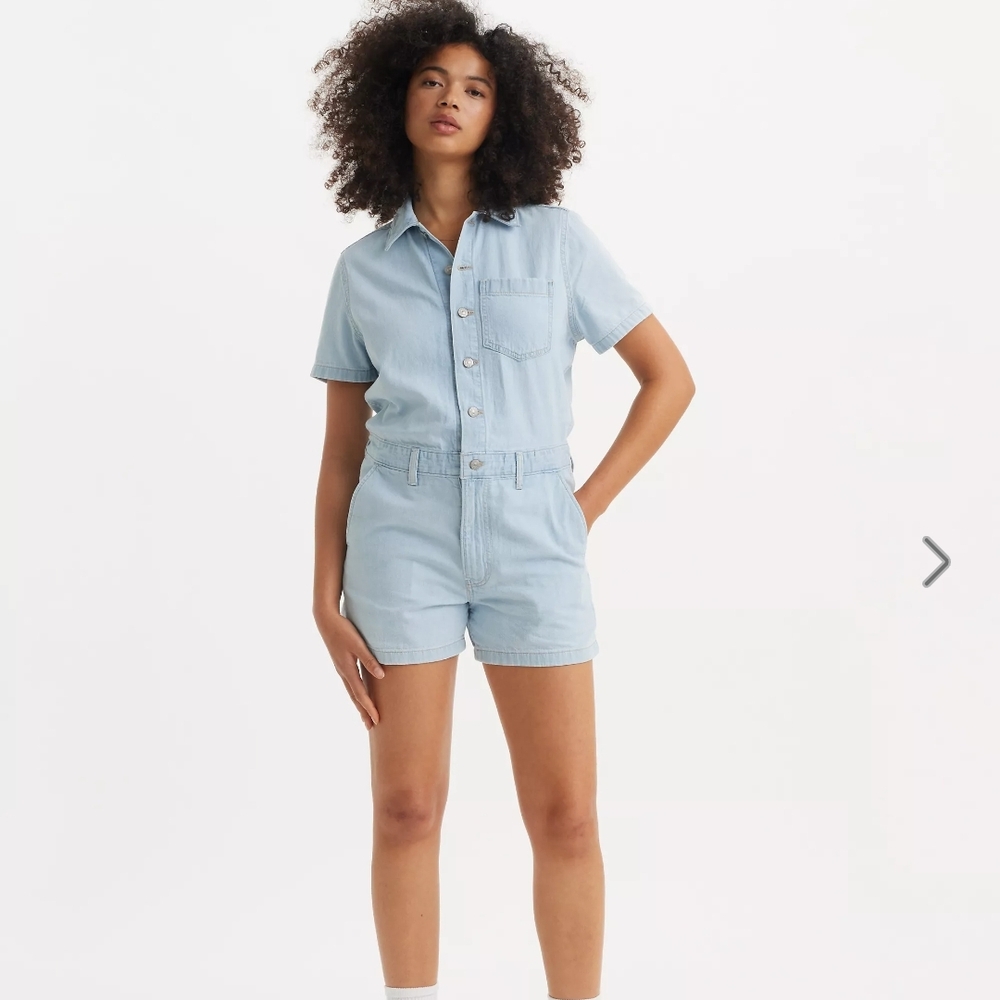 Levi's Light Blue Denim Jumpsuit